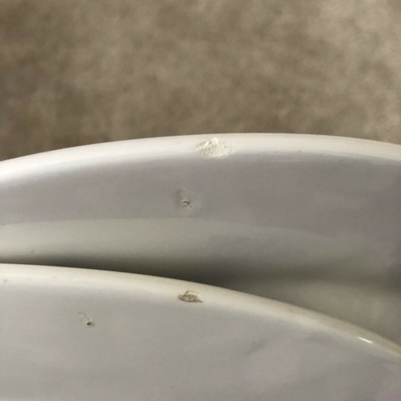 Pier 1 Imports Eliza Earthware Dinner Plate Set (2) blue white - Picture 8 of 12